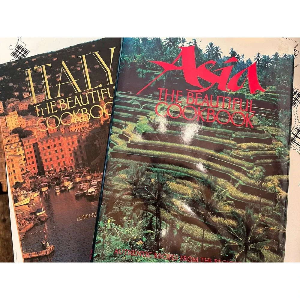Two Italy & Asia: The Beautiful Cookbooks Italy (de Medici, 1992) Asia (1995)